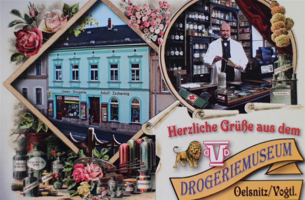 Drogeriemuseum in der Löwendrogerie in Oelsnitz