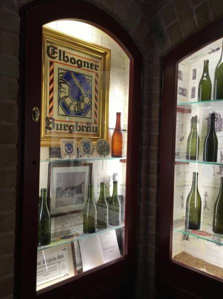 Interessante Ausstellung in der Brauerei in Loket mit Ausschank