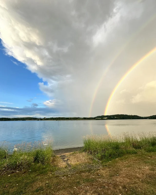 Was für ein Himmel 🌈

#vogtlandzauber #talsperrepöhl #regenbogen #rainbow